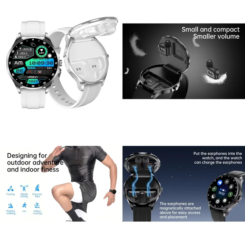 Smartwatch Custom - สมาร์ทวอทช์ OEM Amoled 1.43 นิ้ว พร้อมหูฟังไร้สายบลูทูธ