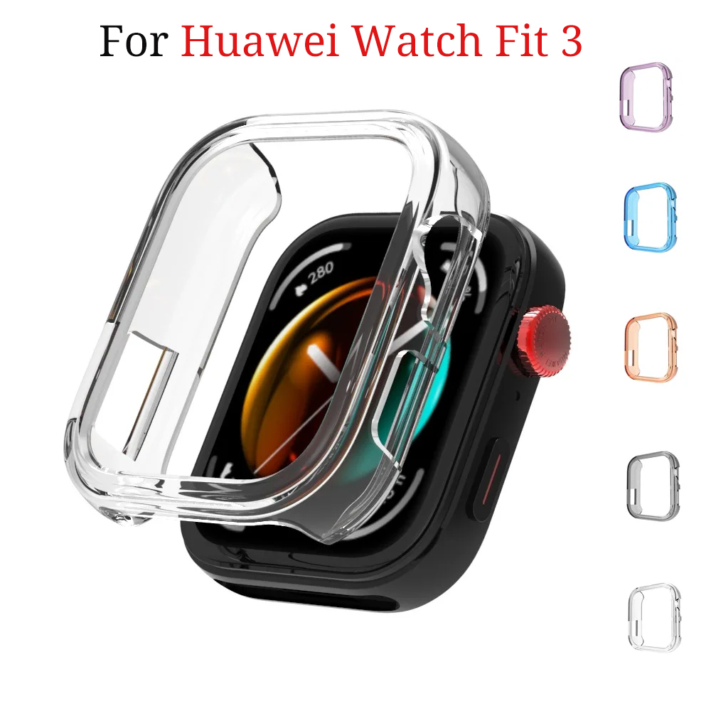 Huawei Smartwatch Accessories - เคส TPU แบบนิ่มสำหรับนาฬิกาสมาร์ทวอทช์ Huawei Fit 3