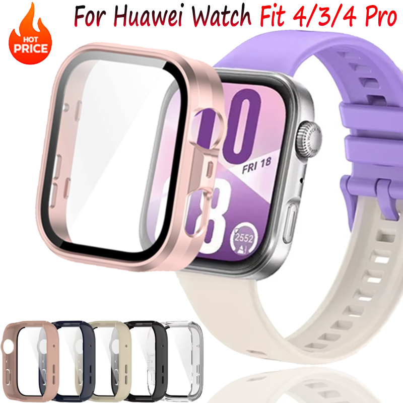 Huawei Smartwatch Accessories - ซิลิโคน PC Case + แก้วสําหรับ Huawei