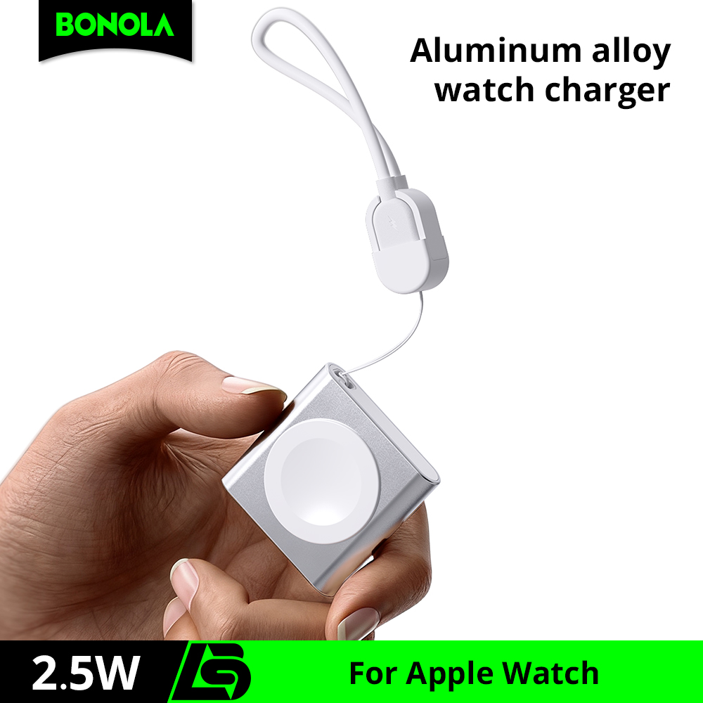 Watch Charging Dock - โบโนลาสำหรับแอปเปิ้ลวอทช์ชาร์จแม่เหล็กแบบพกพา USB C สายเคเบิลแท่นชาร์จนาฬิกาแบบเร็วใช้งานร่วมกับแอปเปิ้ลวอทช์ 11/10/9/8/7/6/5