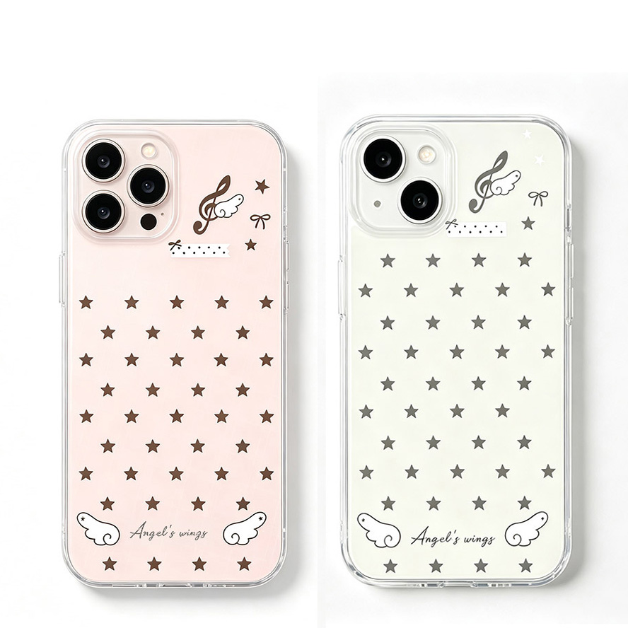 Vivo Y28 - เคสโทรศัพท์ลายปีกนางฟ้าและดาวสำหรับ VIVO Y78 T1 Y77 Y76