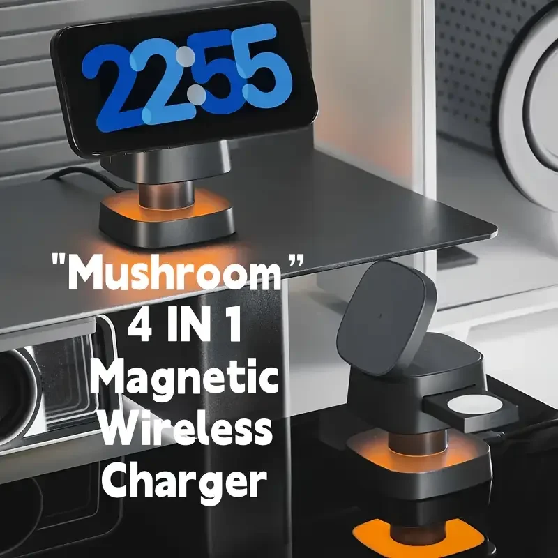 Wireless Charger Watch - แท่นชาร์จไร้สายแม่เหล็ก 3 in 1 สำหรับ iPhone