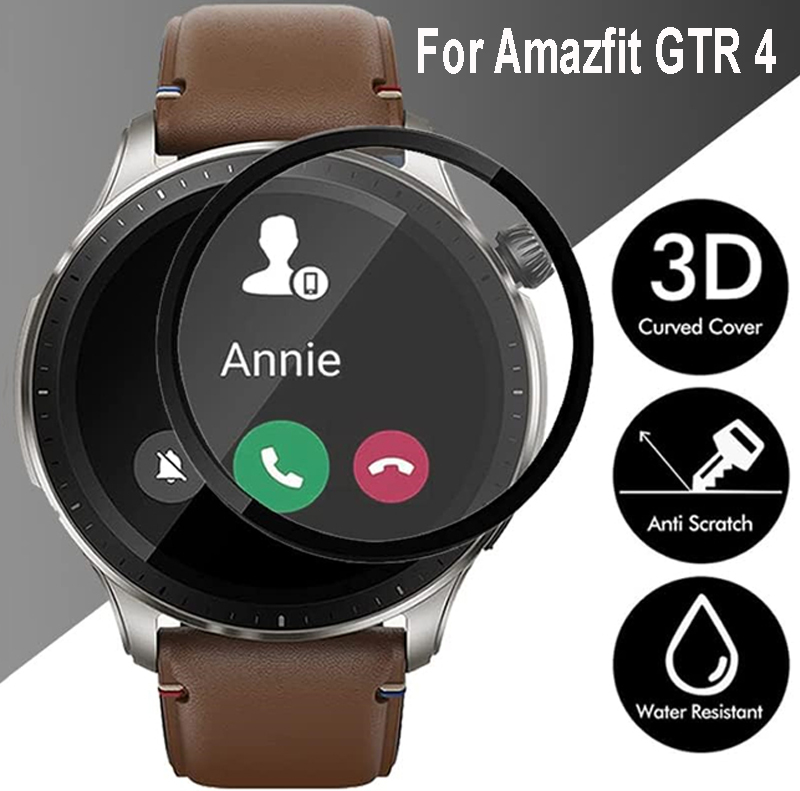 Garmin Smartwatch Accessories - สำหรับ amazfit GTR 4ฝาครอบป้องกันหน้าจอ HD โค้งป้องกันการแผ่นฟิล์มกันรอยสำหรับ