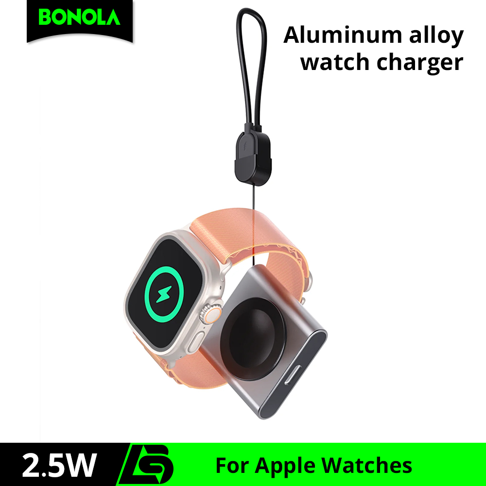 Wireless Charger Watch - โบโนลาเครื่องชาร์จไร้สายแบบแม่เหล็กสำหรับแอปเปิ้ลวอทช์ 11/อัลตร้า/10/9/8/7/6 แท่นชาร์จเร็วสายเคเบิลประเภทซีสำหรับไอวอทช์ 5/4/3