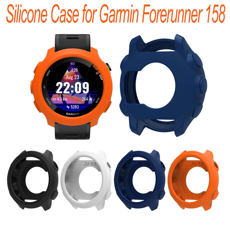 Garmin Smartwatch Accessories - เคสซิลิโคนนุ่มแบบใหม่สำหรับนาฬิกาสมาร์ทวอทช์ Garmin Forerunner 55 /158 สายรัดใส