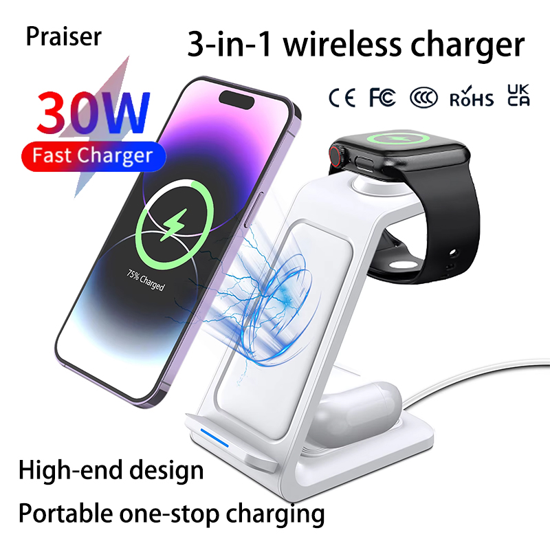 Watch Charging Dock - แท่นชาร์จไร้สาย 3 in 1 15W สำหรับ