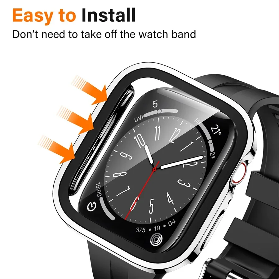 แก้ว + ฝาครอบสําหรับ Apple Wat - Garmin Smartwatch Accessories บทวิจารณ์และราคา
