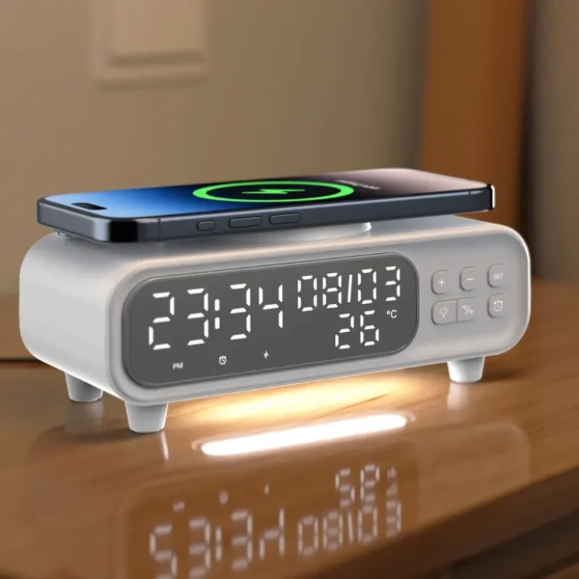 เครื่องชาร์จไร้สาย 15W นาฬิกาป - Wireless Charger Watch บทวิจารณ์และราคา