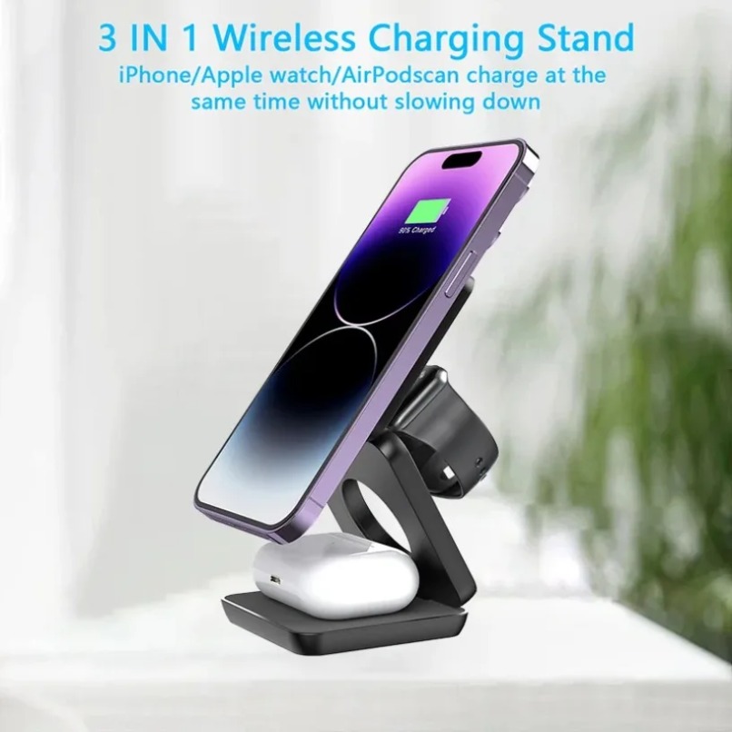 แท่นชาร์จไร้สายแม่เหล็กแบบพับไ - Wireless Charger Watch บทวิจารณ์และราคา