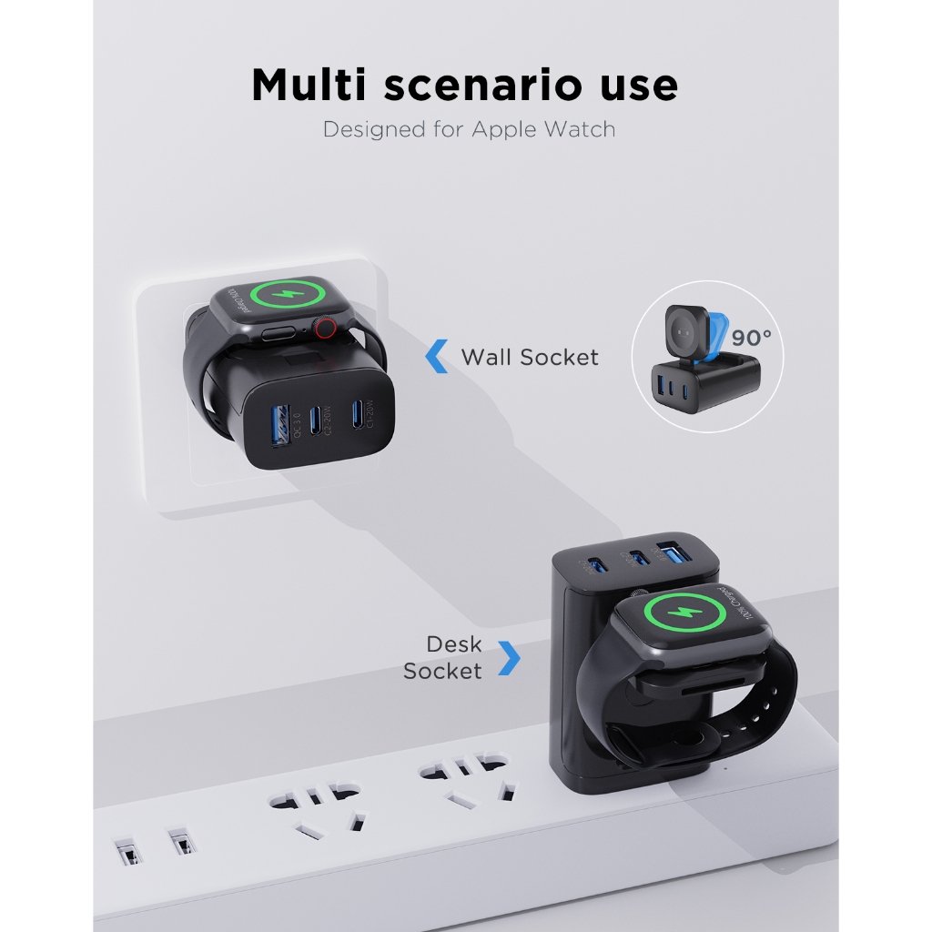 Oatsbasf 4 In 1 QC3.0 Fast Mag - Wireless Charger Watch บทวิจารณ์และราคา