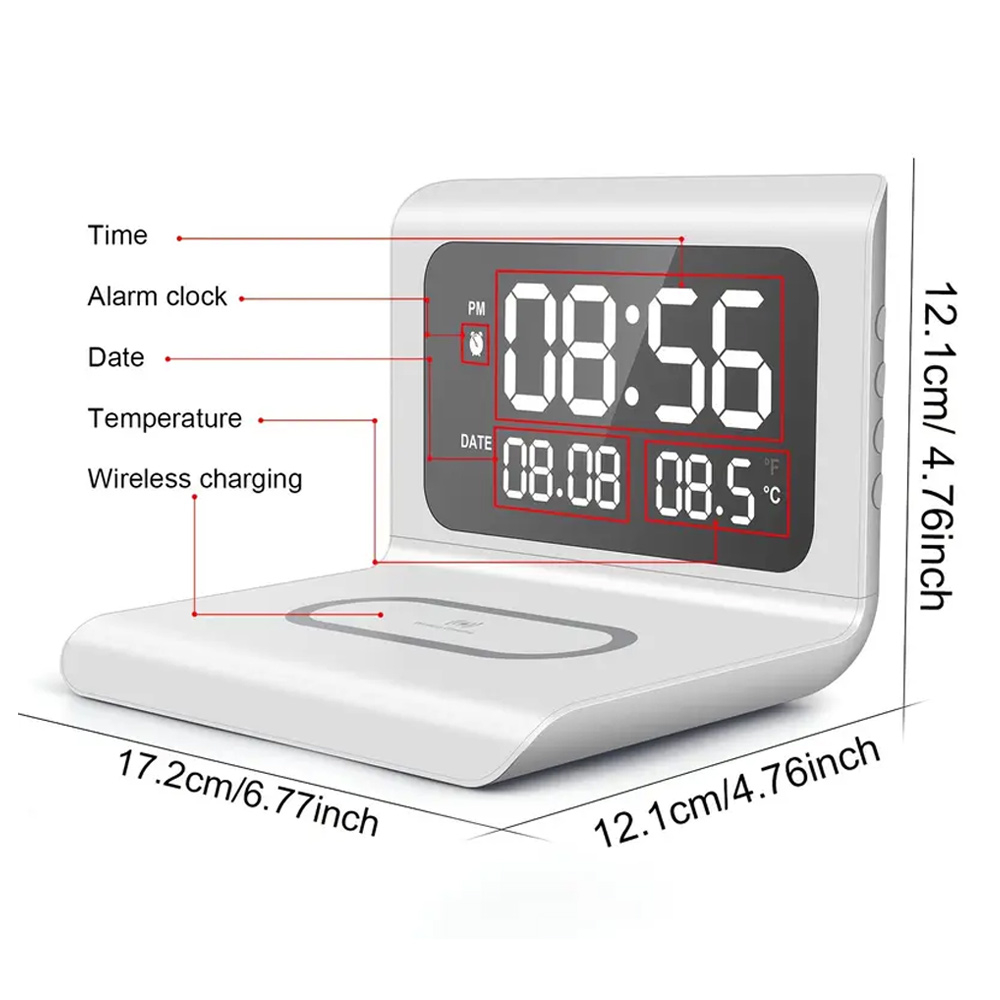 แท่นชาร์จไร้สายแบบเร็วพร้อมนาฬ - Wireless Charger Watch บทวิจารณ์และราคา