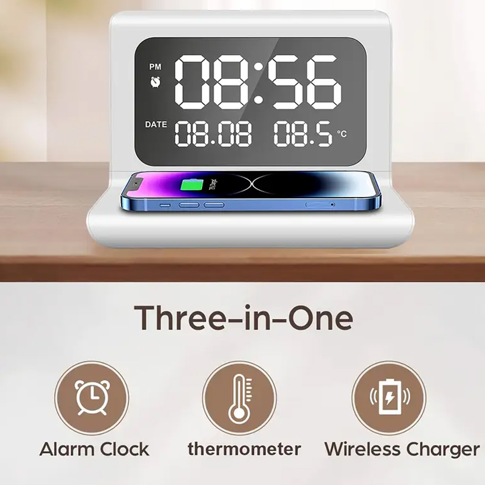 แท่นชาร์จไร้สายแบบเร็วพร้อมนาฬ - Wireless Charger Watch บทวิจารณ์และราคา