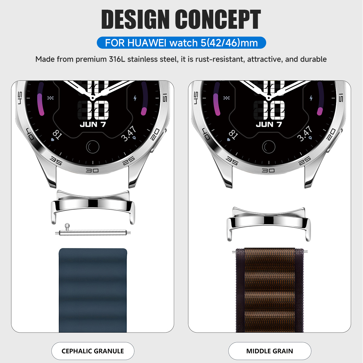 อะแดปเตอร์ 2 ชิ้นสำหรับ Huawei - Huawei Smartwatch Accessories บทวิจารณ์และราคา